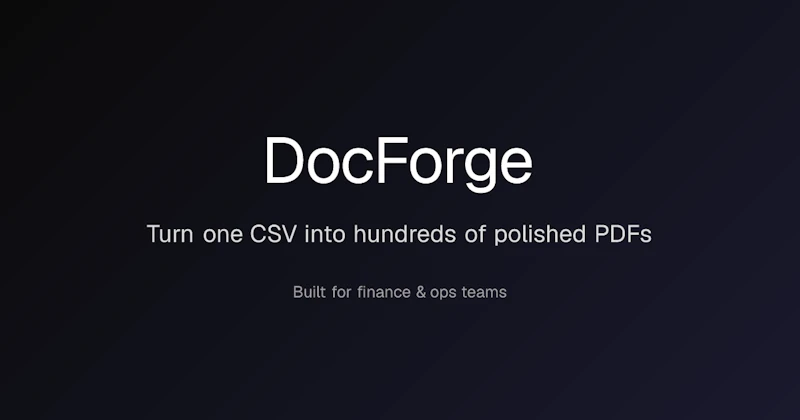 DocForge screenshot 1