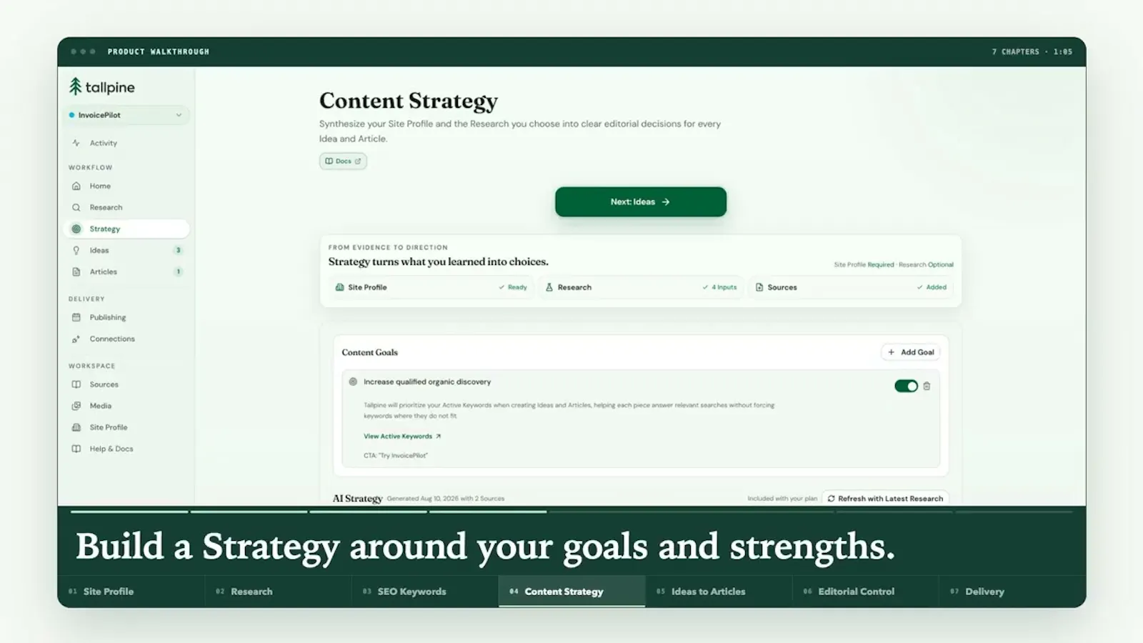 Tallpine screenshot 1 (video preview)