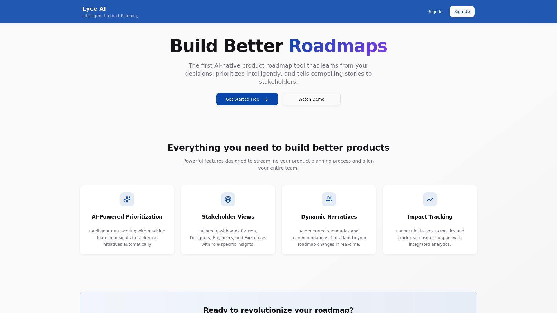 Lyce AI: Intelligent Product Planning media 1