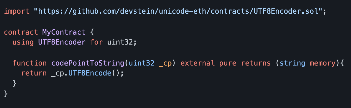 Unicode Ethereum Project gallery image