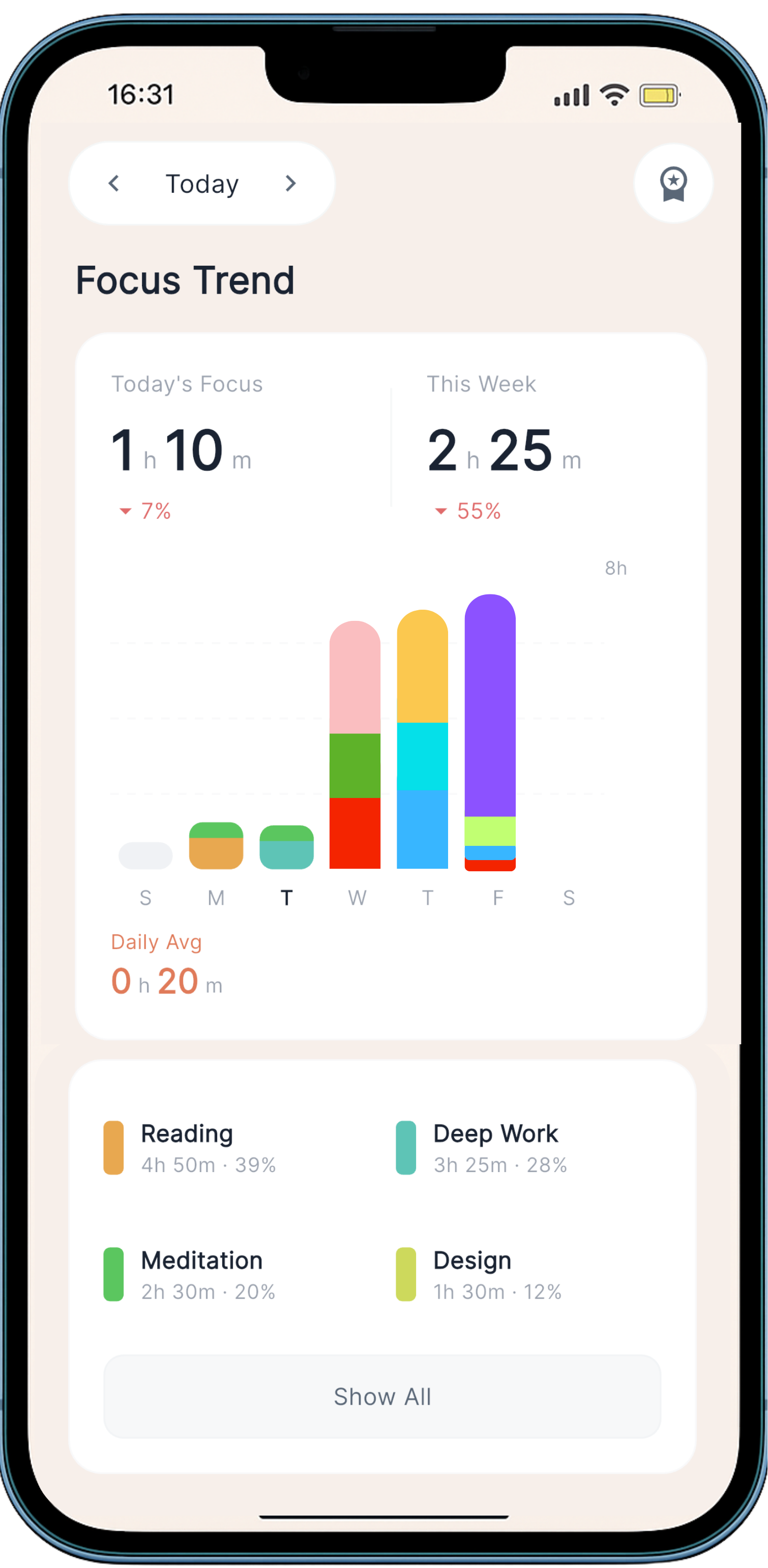 Focus Timer Friend – Flowy - Screenshot 3 showing product features and functionality