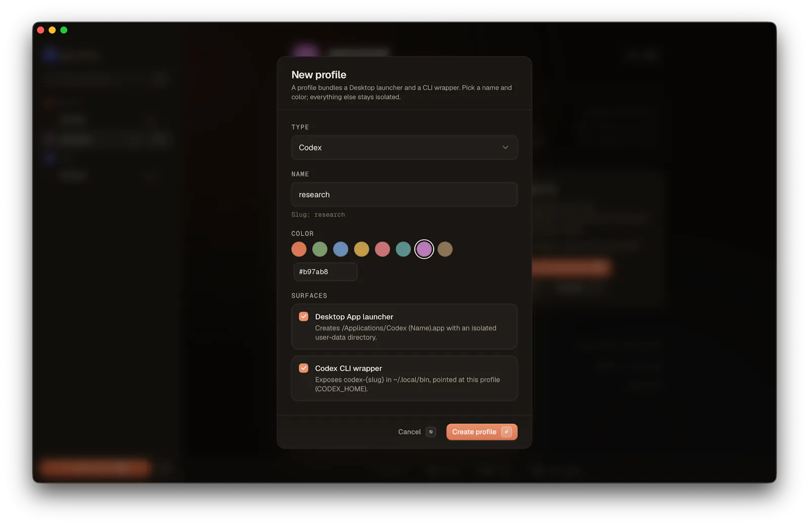 ai-profiles screenshot 2