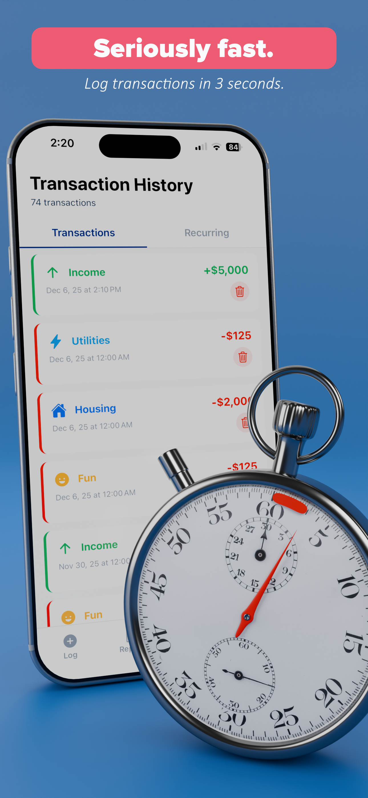 LoboTracker - Expense tracking app - Screenshot 4 showing product features and functionality