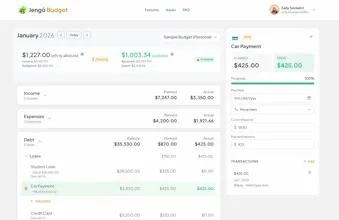 JengōBudget, simple zero-based budgeting gallery image