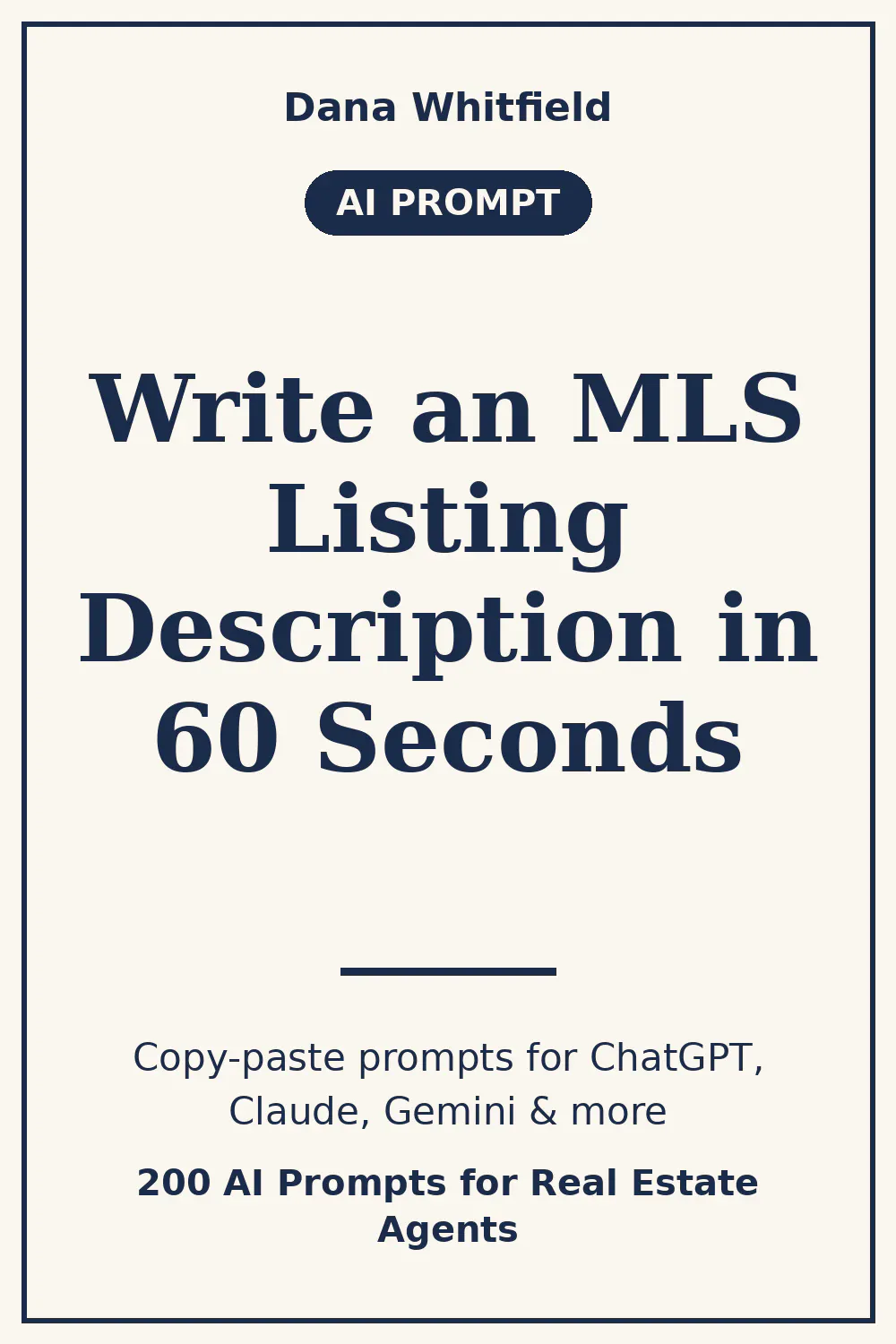 200 AI Prompts for Real Estate Agents gallery image