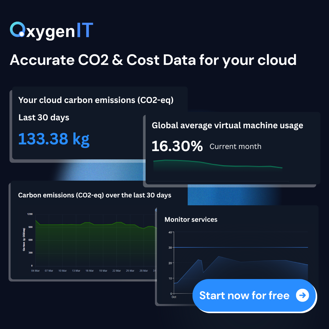 Oxygenit essenziale - Strumento GreenOps gratuito per rivelare il tuo impatto sul carbonio cloud media 5