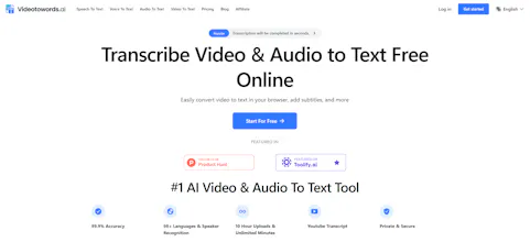 #1 AI Speech/Video To Text Tool gallery image