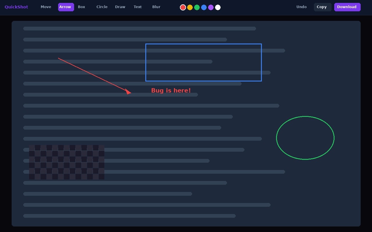 QuickShot - Screenshot 2 showing product features and functionality