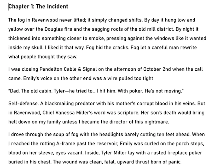 The October alibi 1st edition screenshot 2