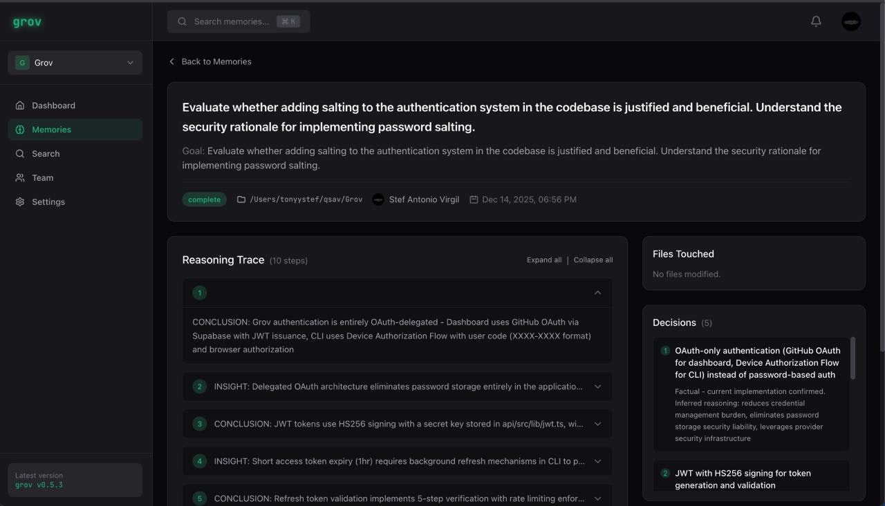 Grov - Screenshot 2 showing product features and functionality
