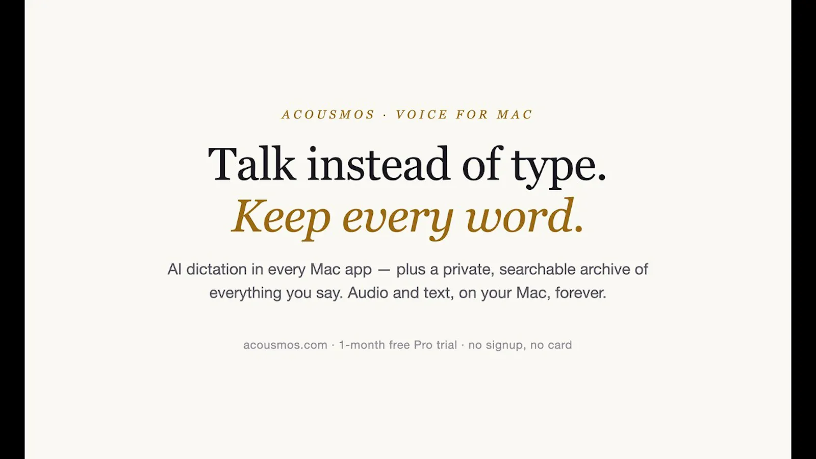 Acousmos screenshot 1 (video preview)