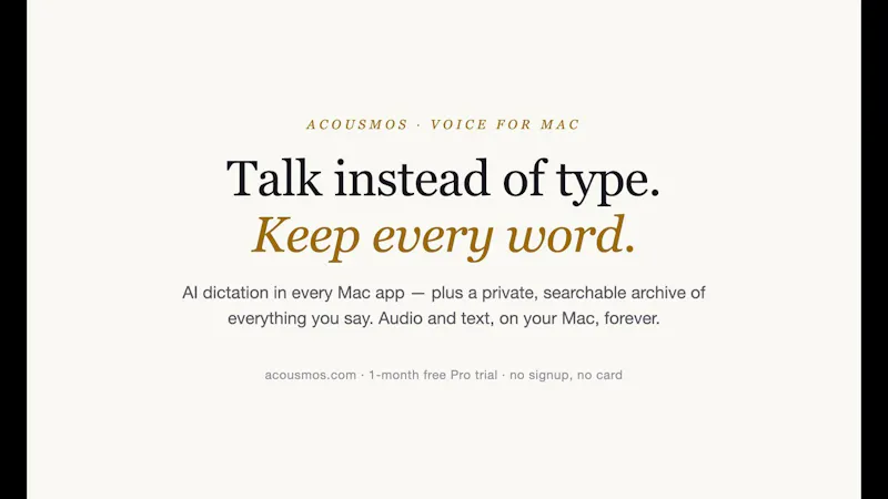 Acousmos screenshot 1 (video preview)