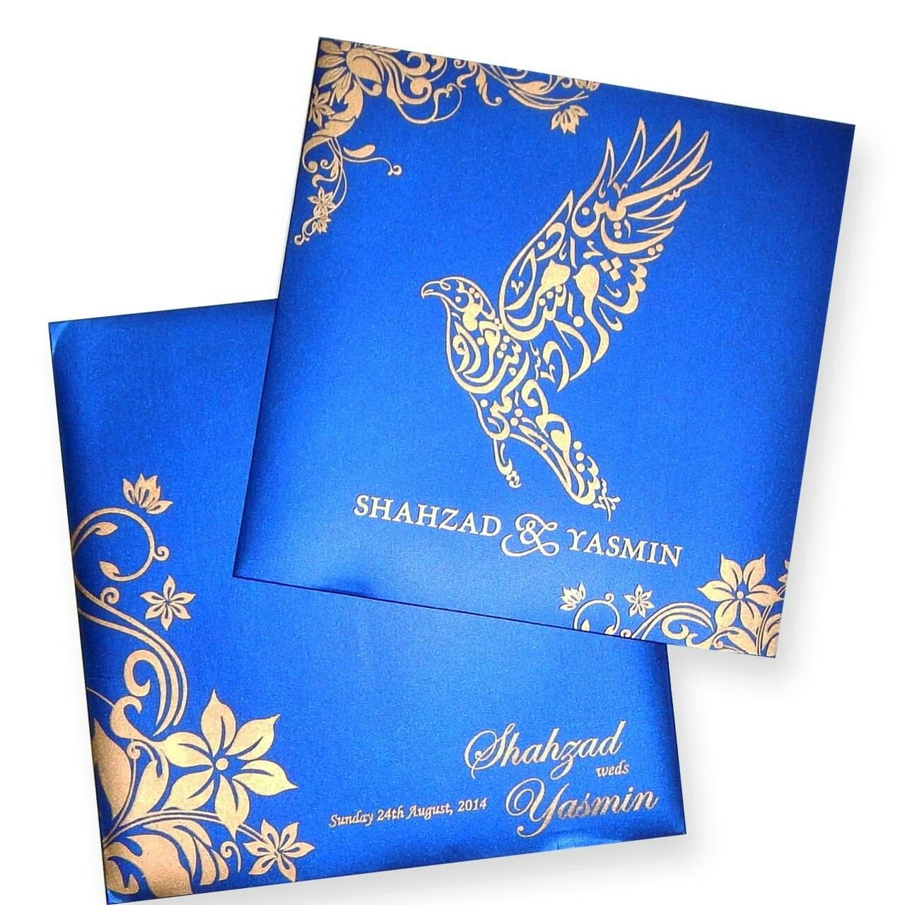 Shimmery Finish Paper Wedding Invitation