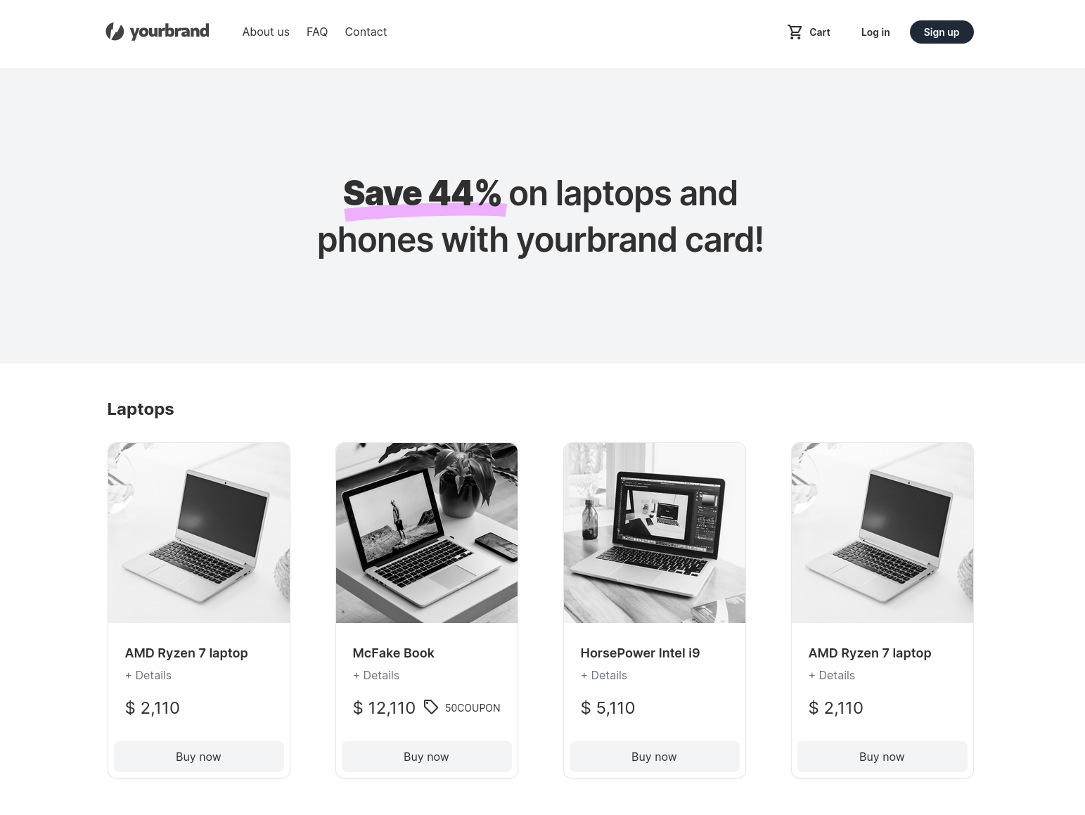 وسائط الطلاء الذيل - قوالب HTML بسيطة لـ Tailwind CSS 8