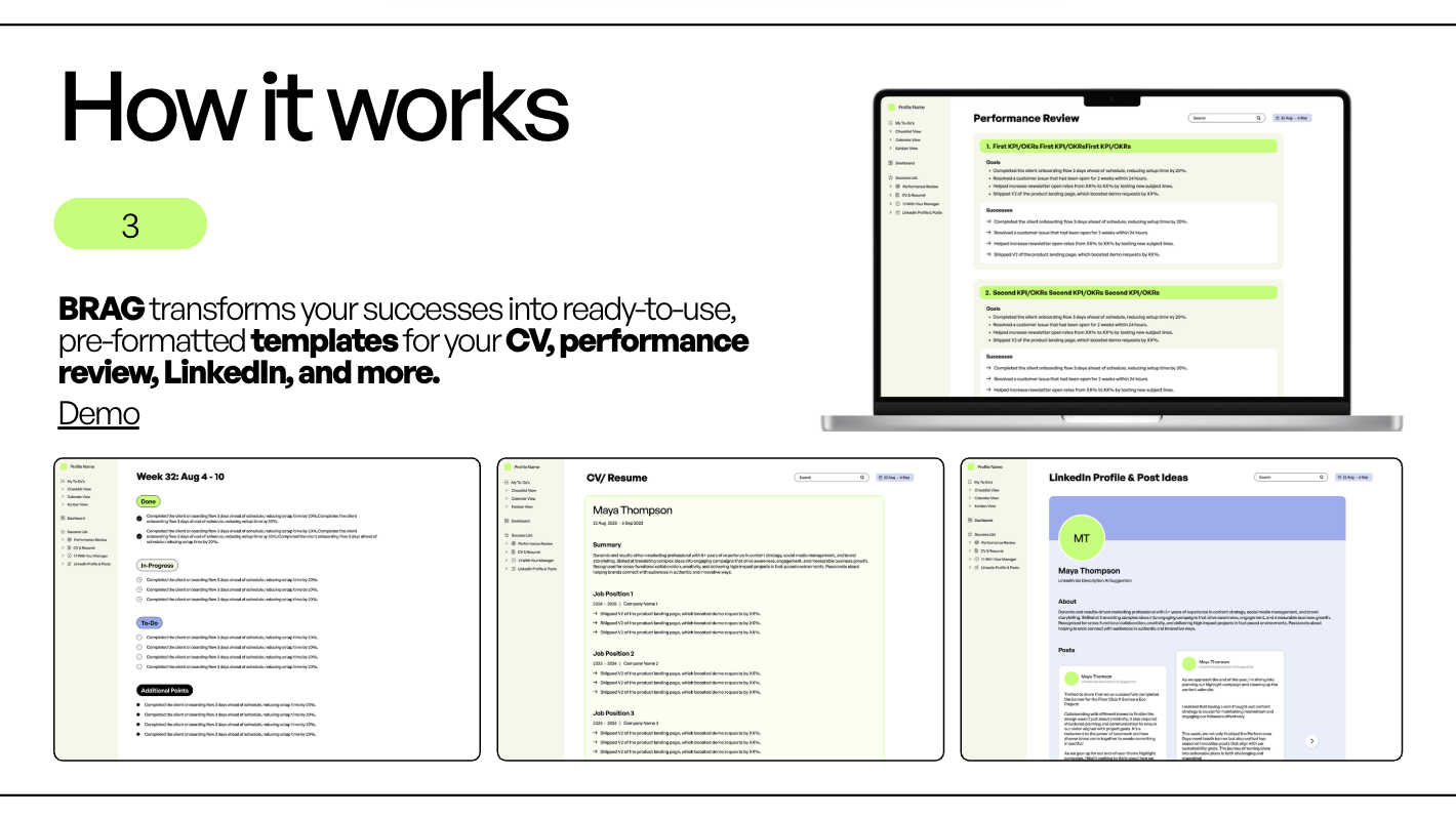 BRAG - Screenshot 4 showing product features and functionality