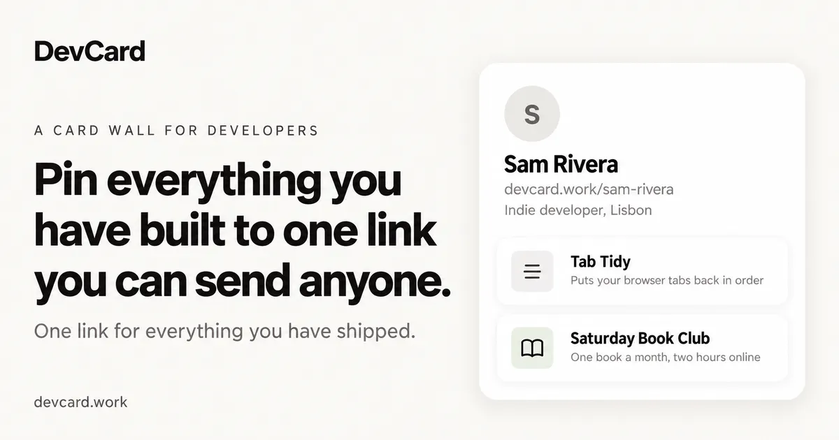 DevCard gallery image