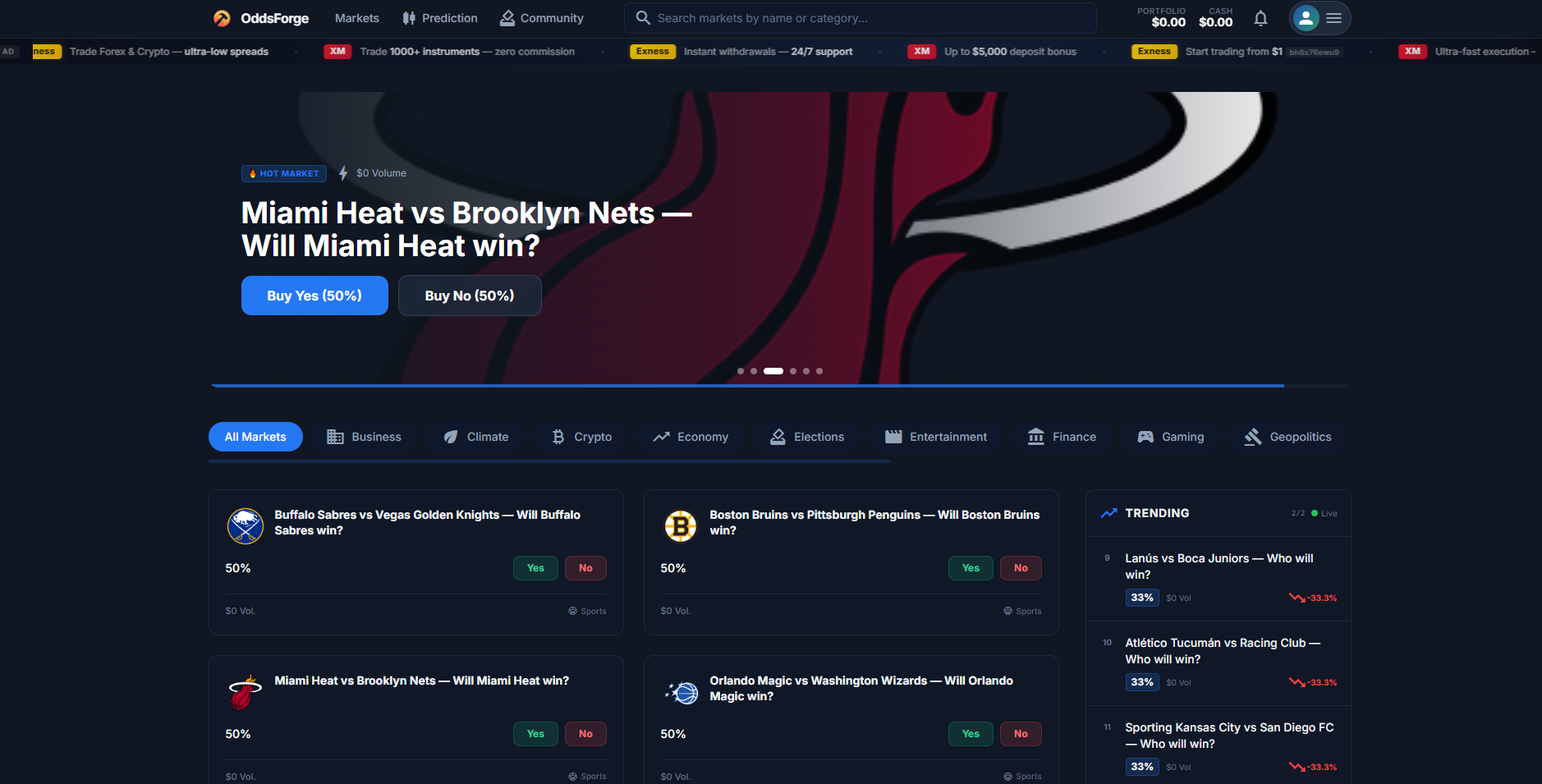 OddsForge gallery image