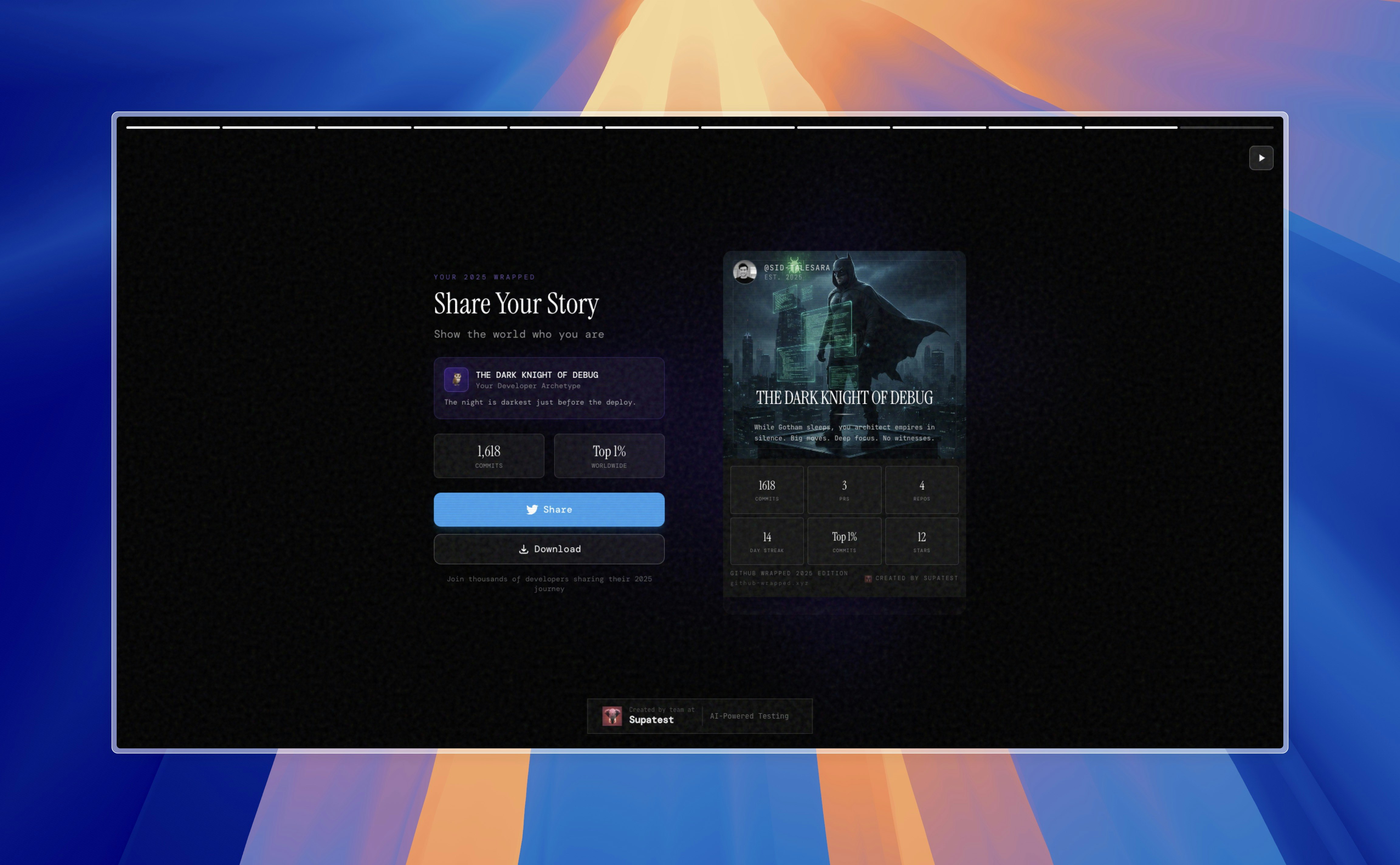 GitHub Wrapped 2025 gallery image