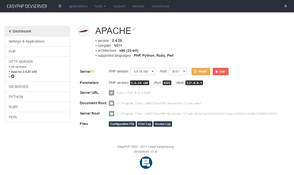 EasyPHP Devserver & Webserver - Code & Host gallery image