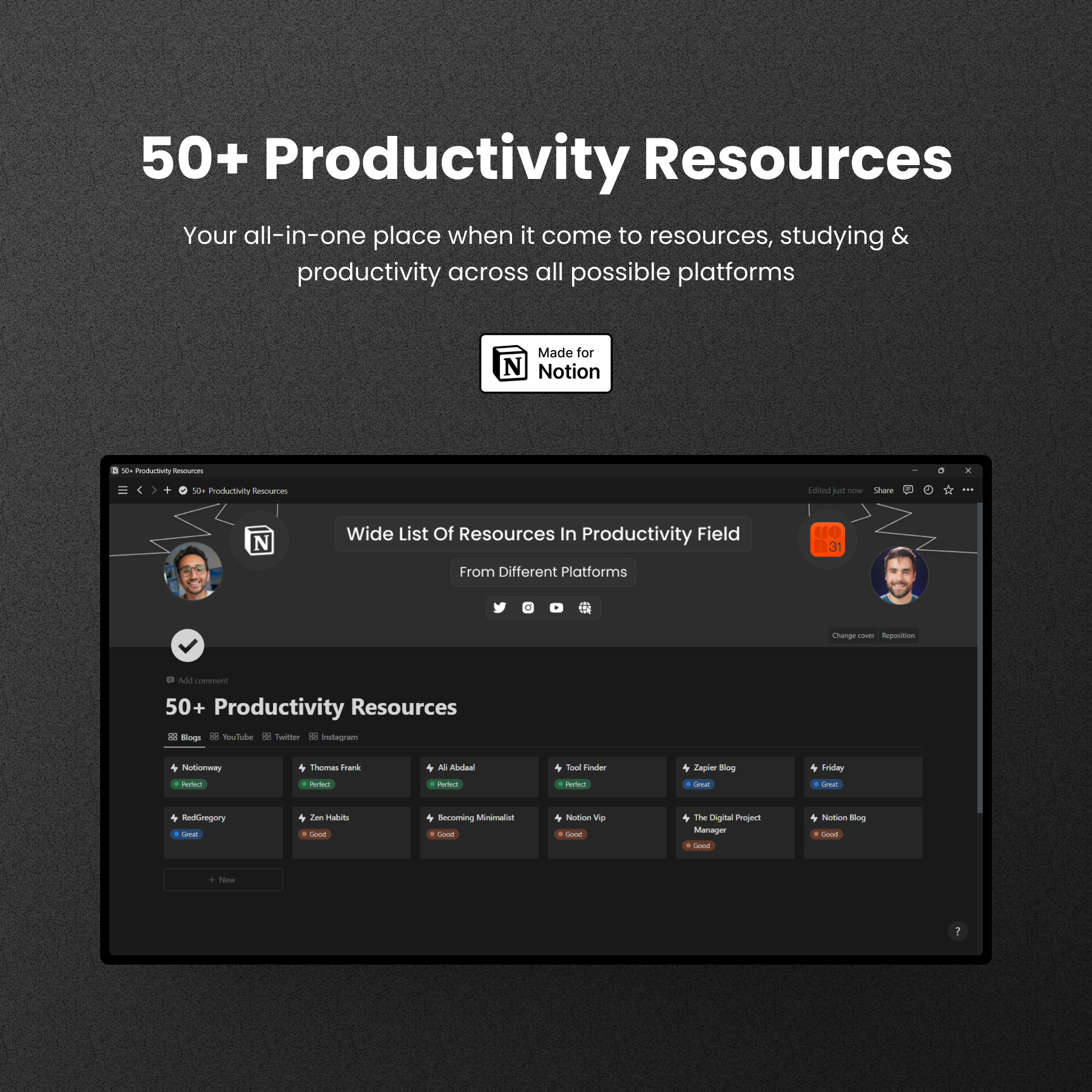 50+ Productivity Resources
