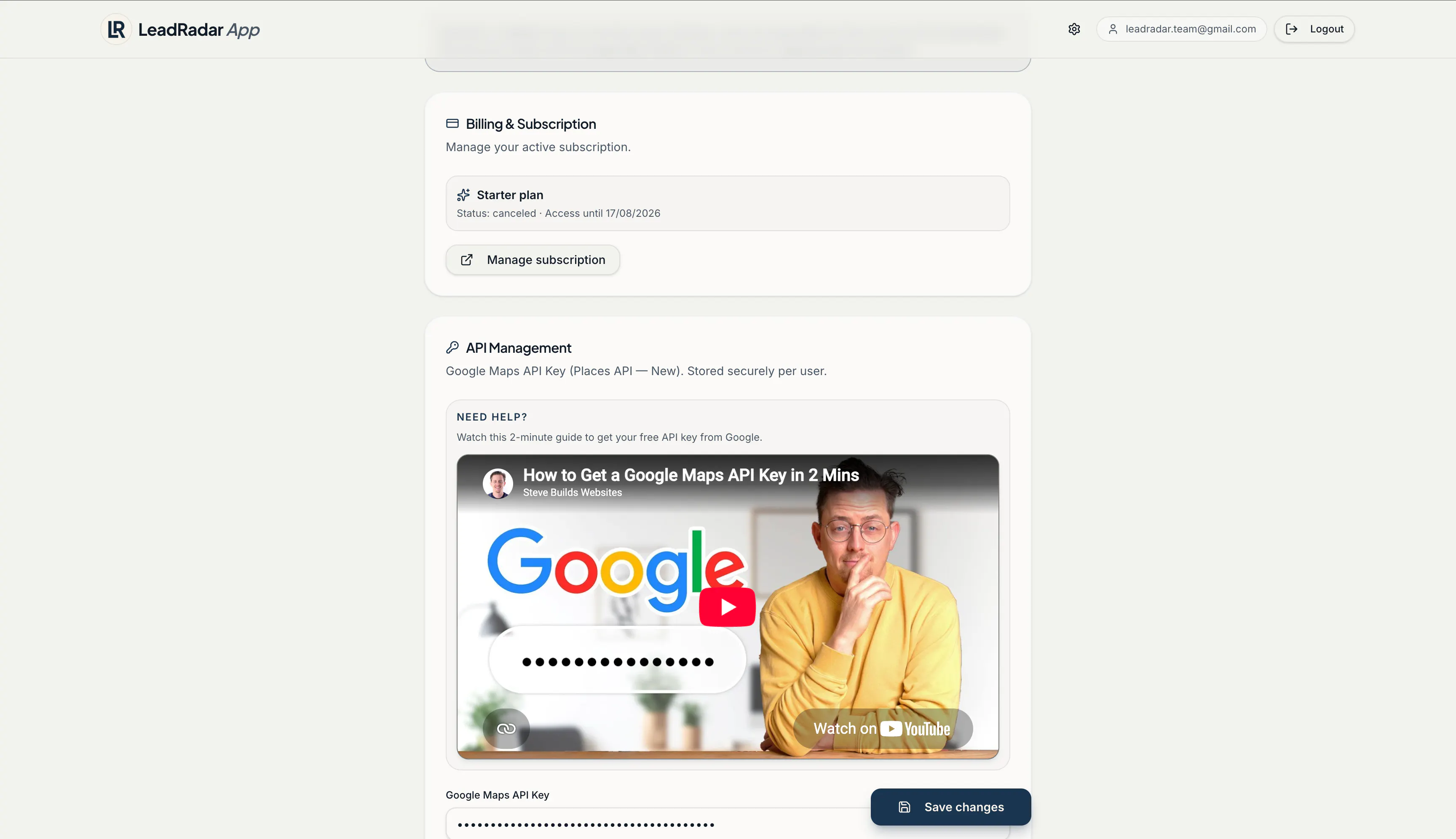 LeadRadar App —  gallery image
