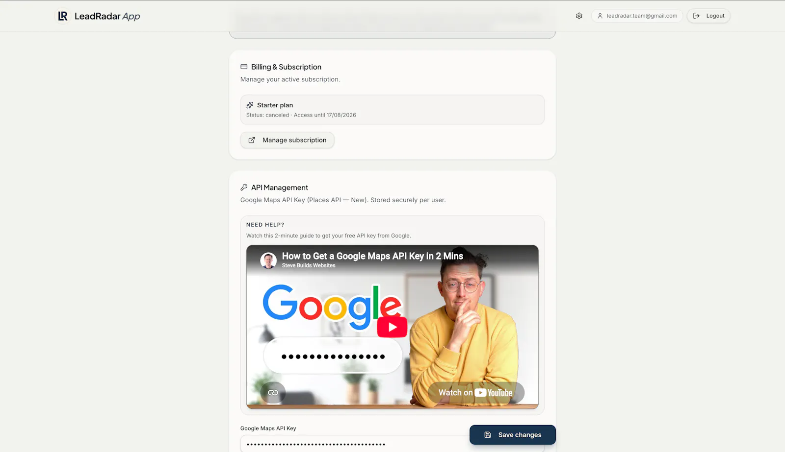 LeadRadar App —  screenshot 4