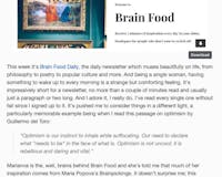 Brain Food Newsletter media 3