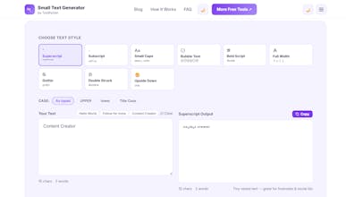 Small Text Generator by ToolifyGen gallery image