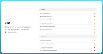 Roadmap UI gallery image