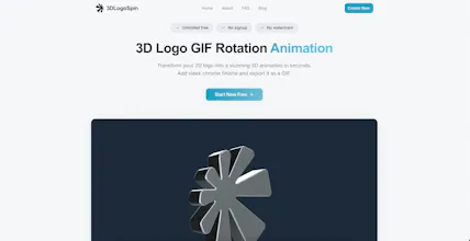 3D Logo GIF Rotation Animation Maker gallery image