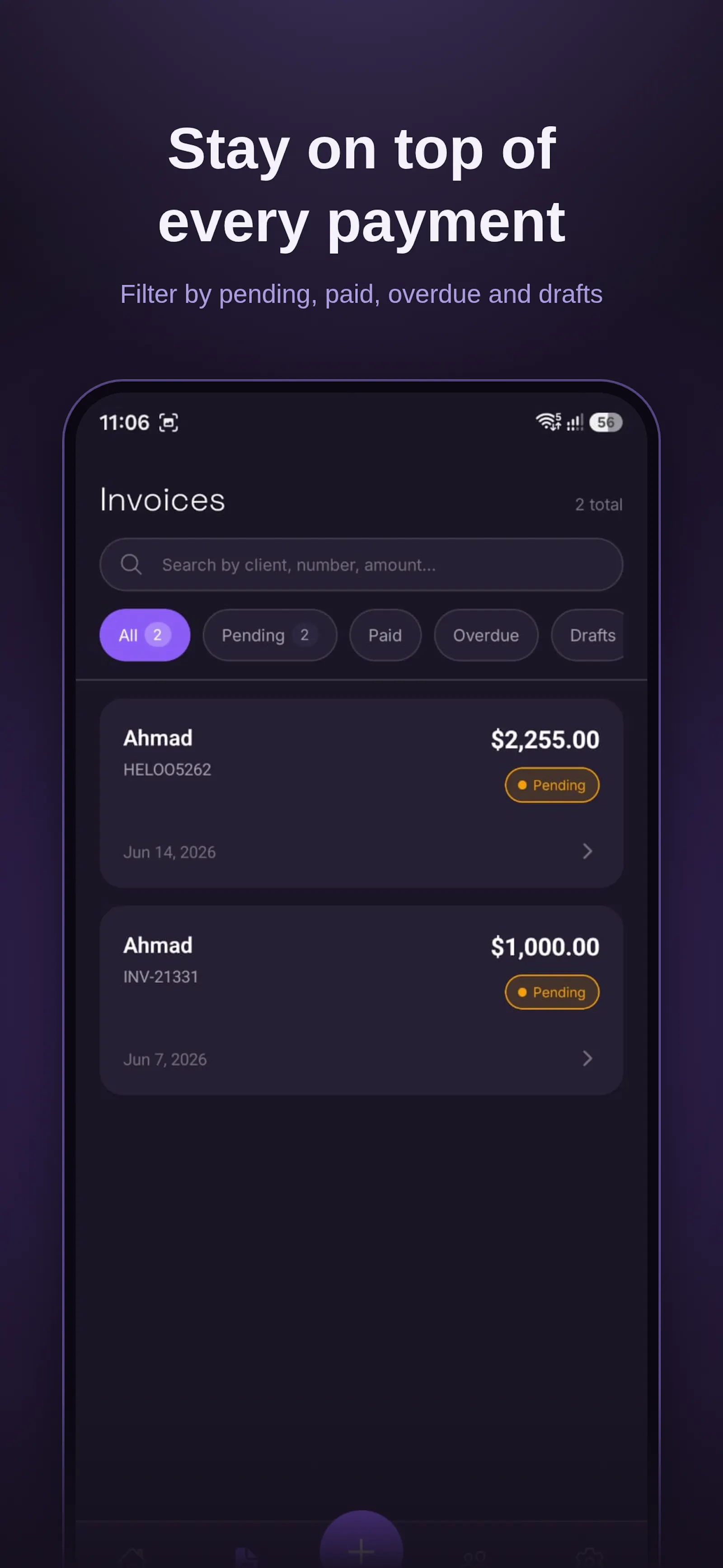 Professional Invoices in Under 60 Sec screenshot 1
