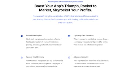 Starter SaaS gallery image