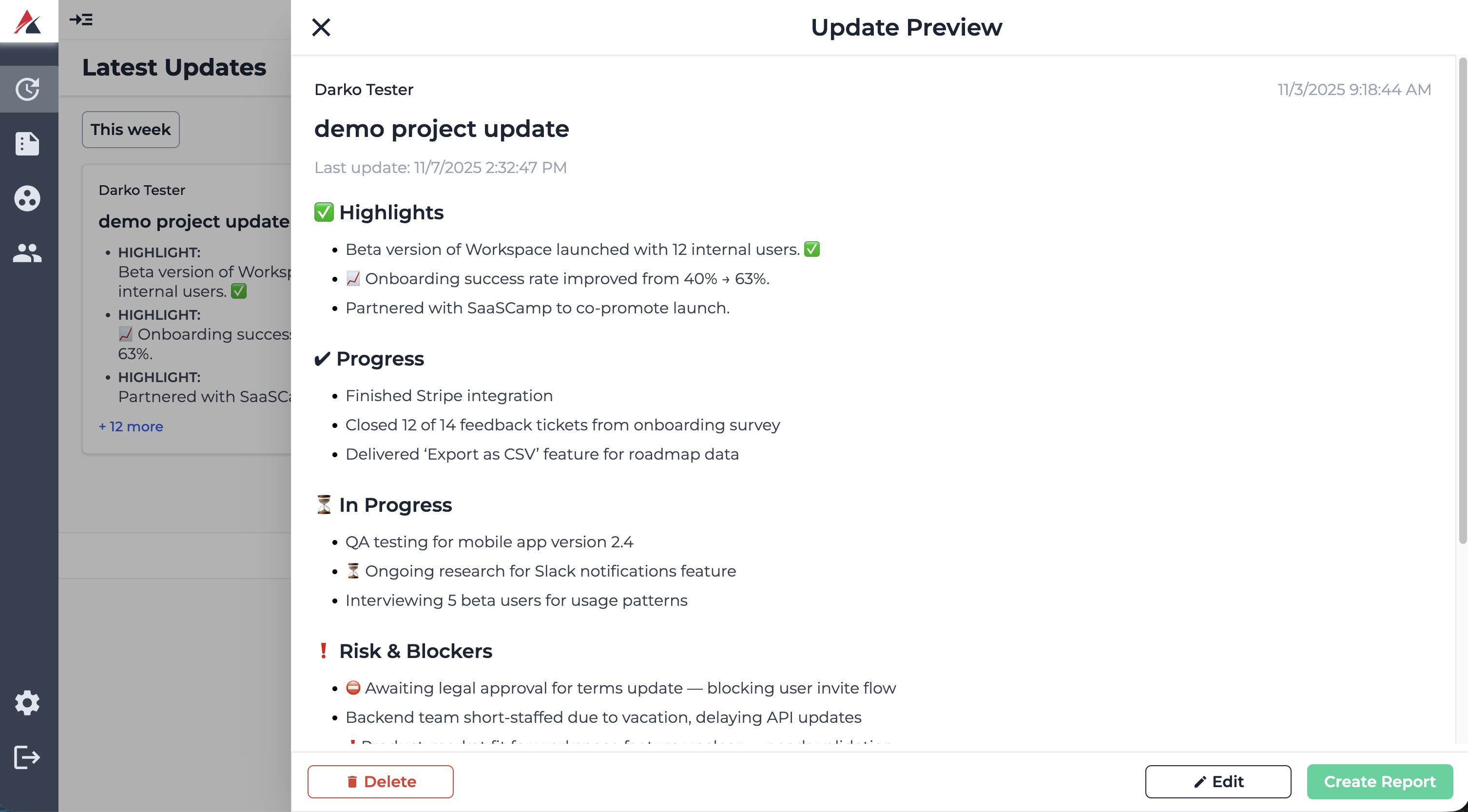 AwiFin - effortless reports and updates - Screenshot 3 showing product features and functionality