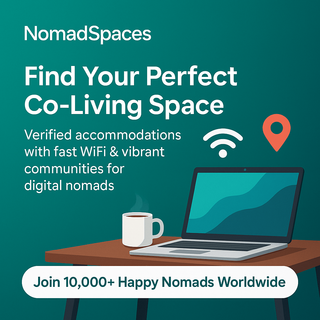 Digital Nomad Index - Nomadspaces - Найдите, книгу и хост -коворкинг/жилые помещения для цифровых кочевников медиа 1