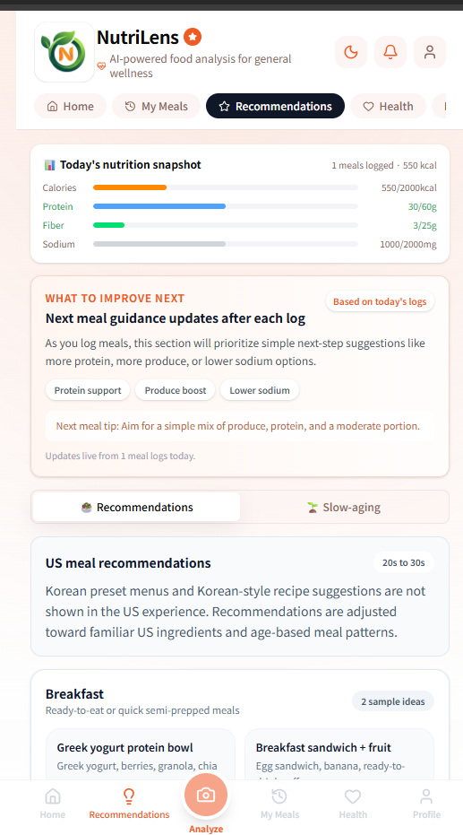 NutriLens on Product Hunt gallery image
