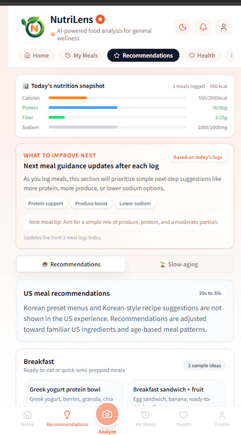 NutriLens on Product Hunt screenshot 6