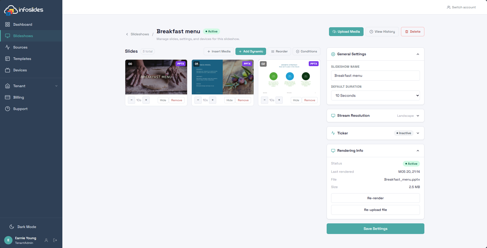 Initial release of InfoSlides gallery image