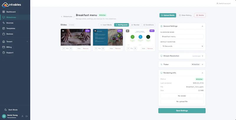 Initial release of InfoSlides screenshot 3