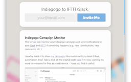 Monitoring Indiegogo with IFTTT/Slack media 2