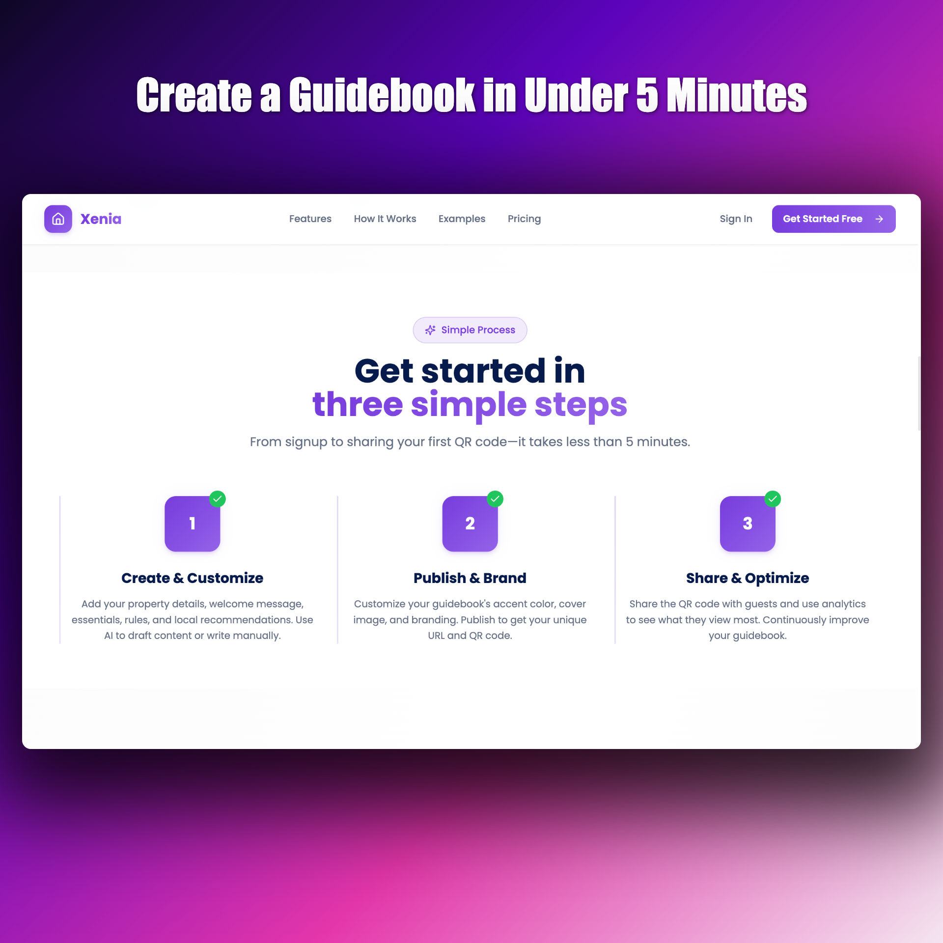 Xenia - Simple Digital Guidebook Creator - Screenshot 3 showing product features and functionality