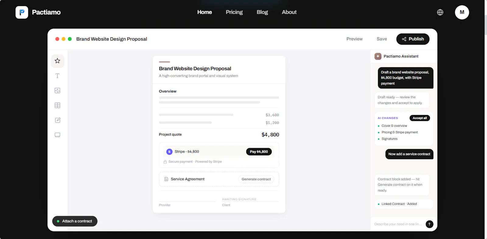 Pactiamo screenshot 2