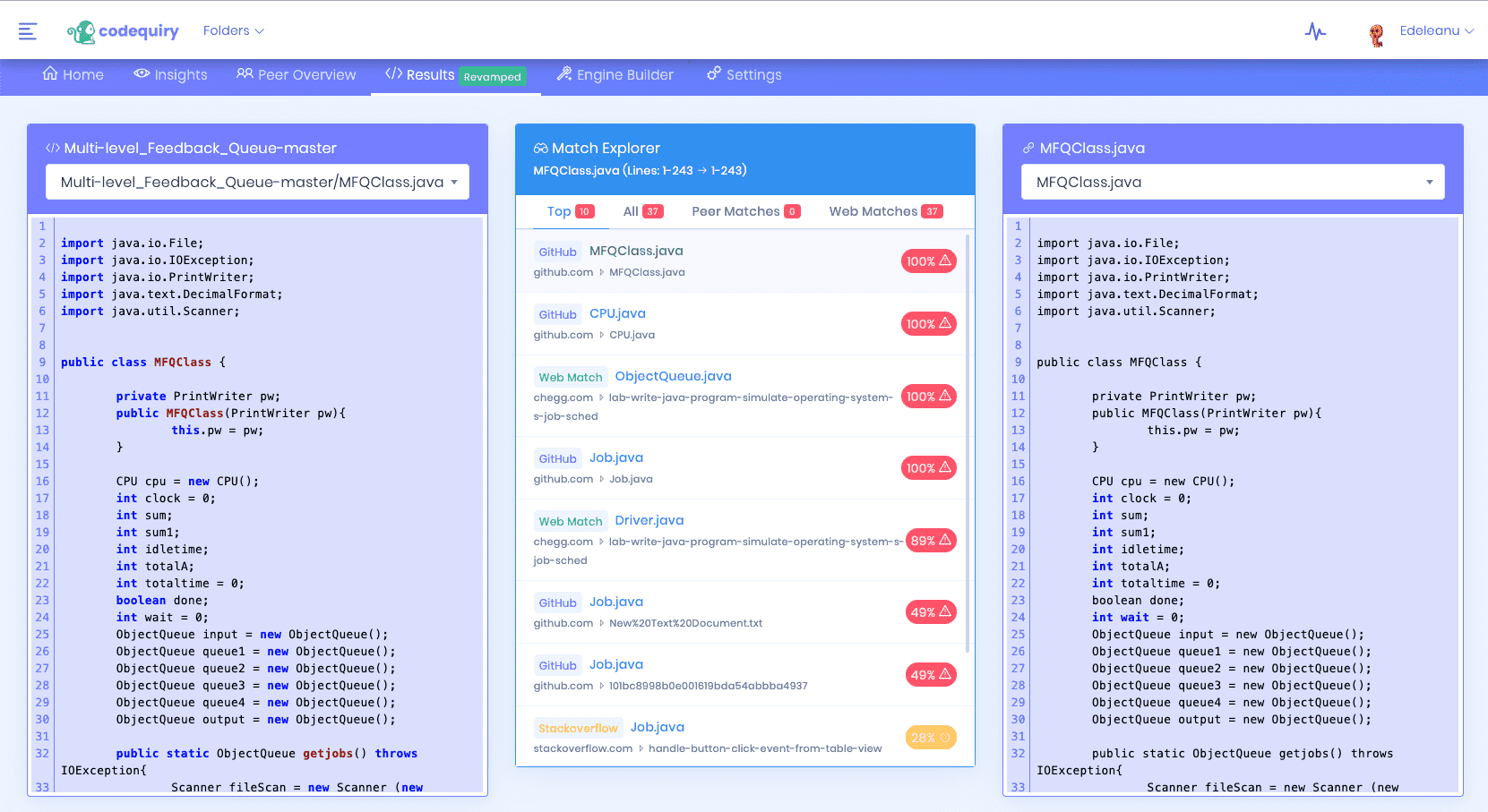 codequiry - コード盗作チェッカーメディア2