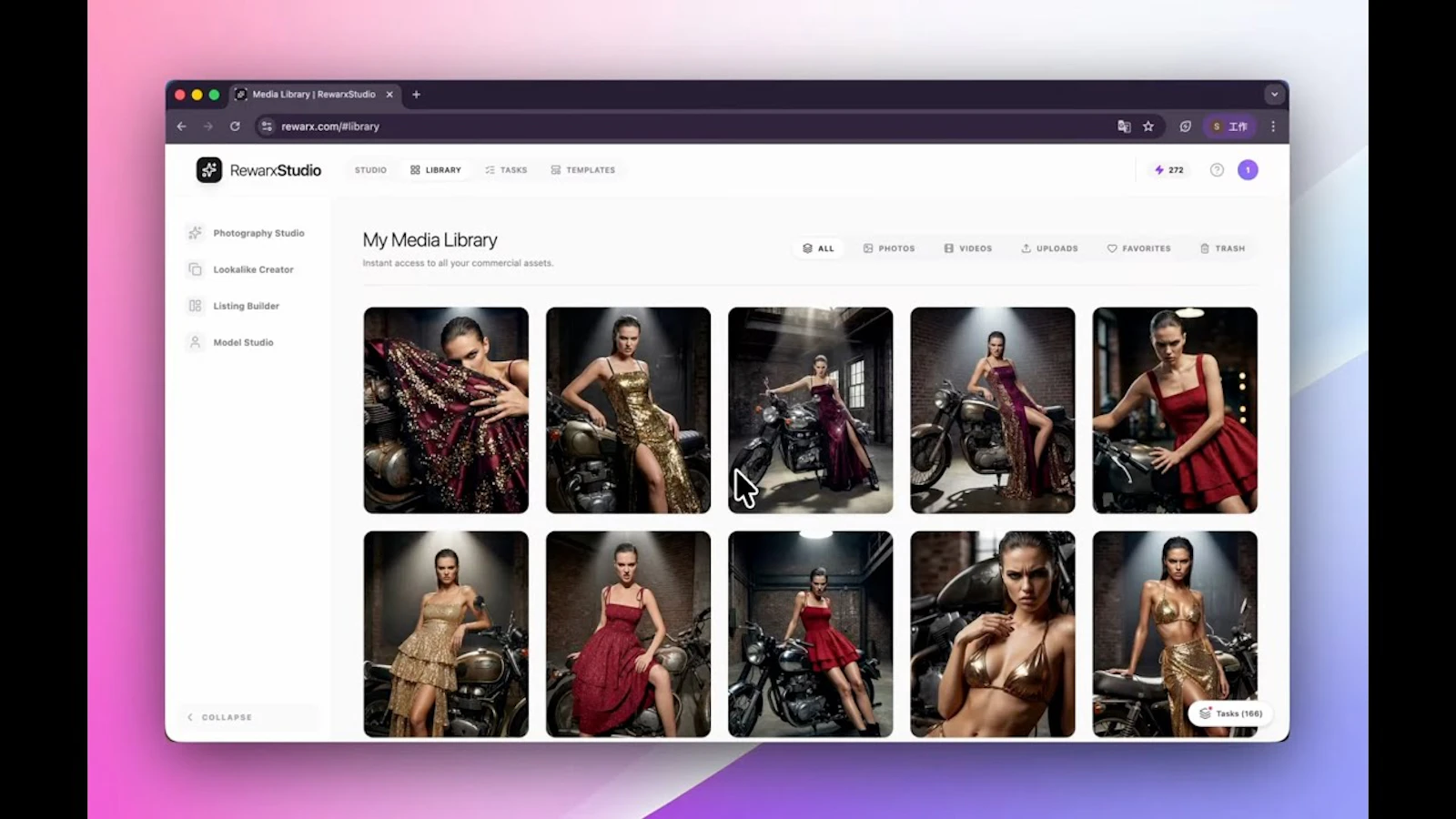 Rewarx Studio AI Product Photography App screenshot 1 (video preview)