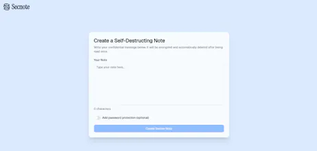 Secnote gallery image