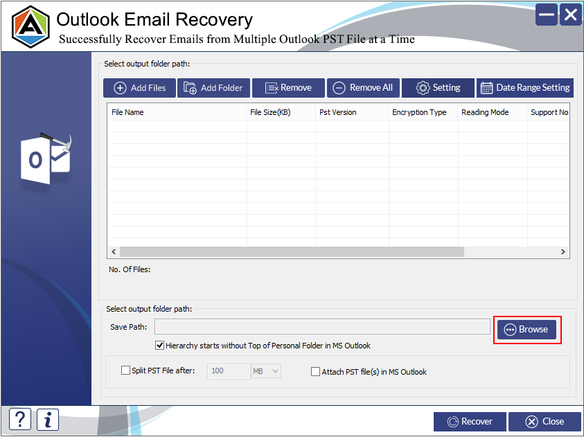 Aryson Outlook 이메일 복구 - 손상된 Outlook PST 파일에서 이메일을 복구하는 쉬운 방법 미디어 2