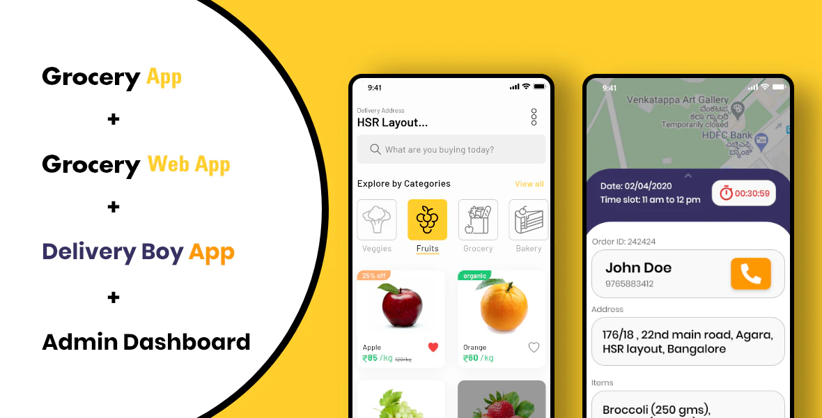 Readymade Grocery Store App System
