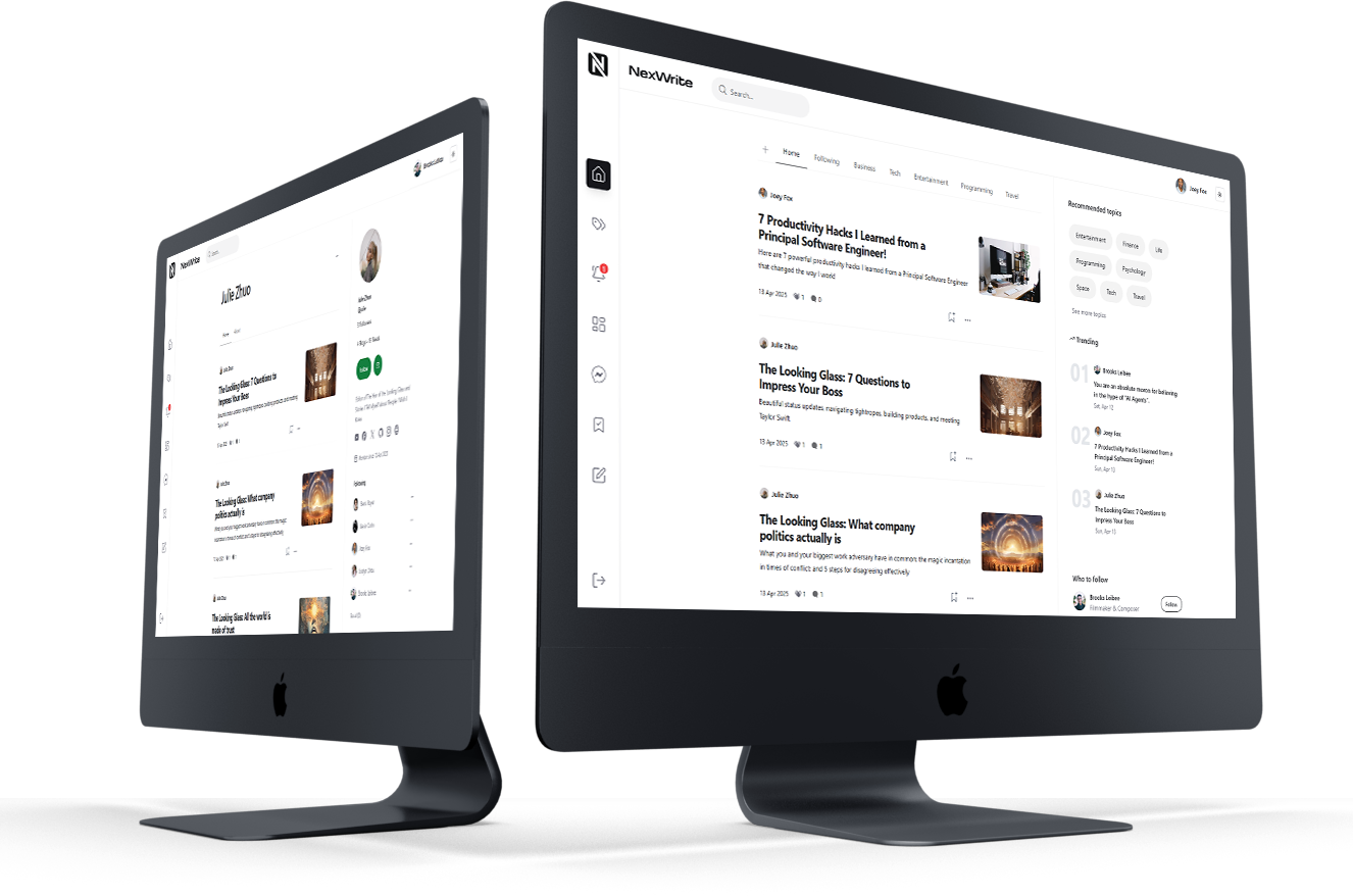 JOOJ.us NexWrite – Medium Clone - Modern clone scripts for saas & startups Medium Clone media 2