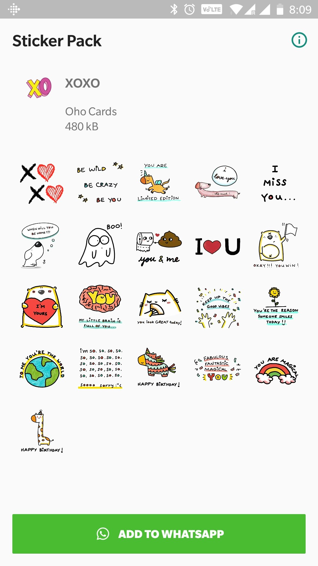 XOXO Whatsapp Stickers gallery image