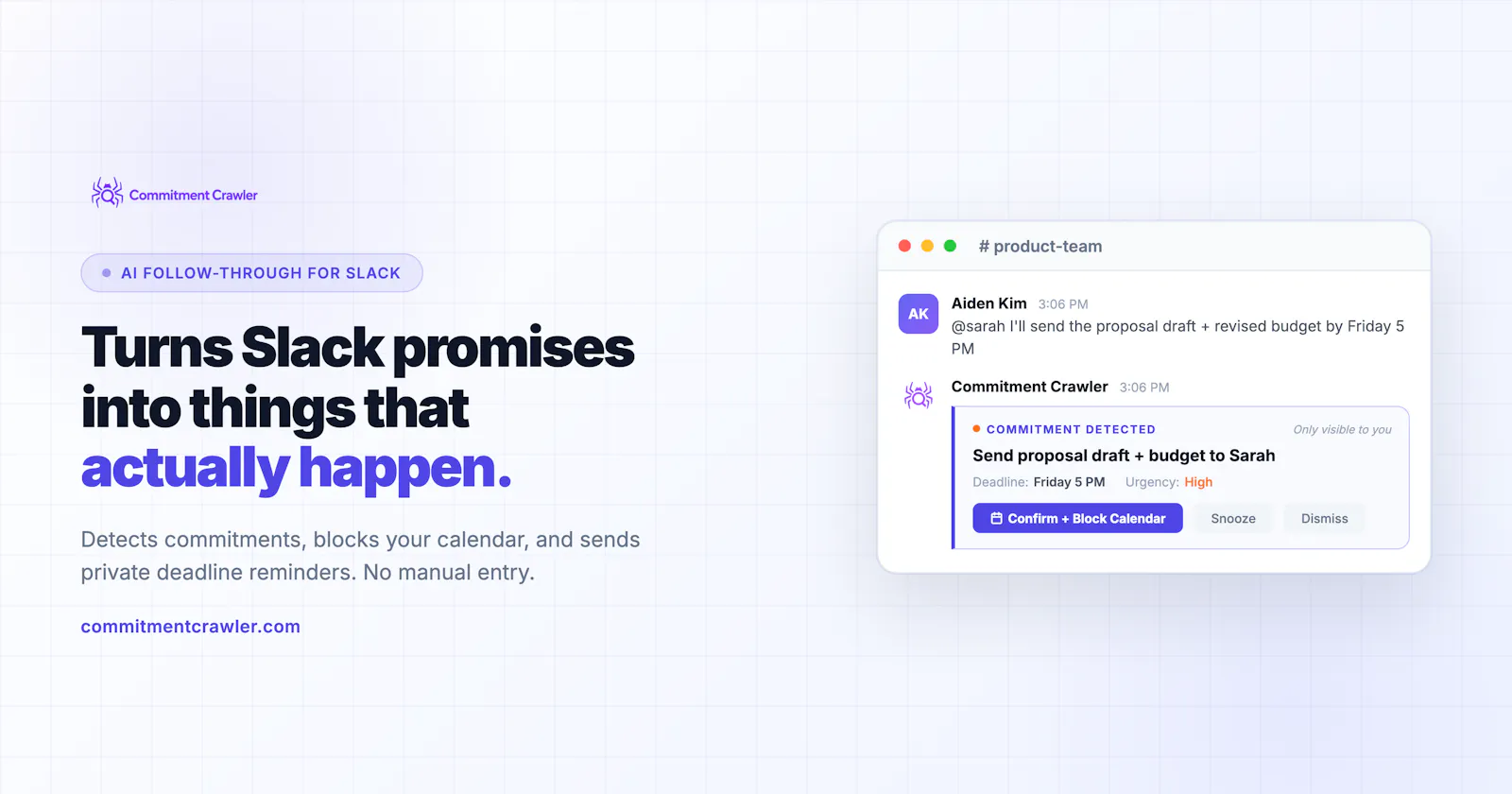 Commitment Crawler – AI for Slack Teams screenshot 2