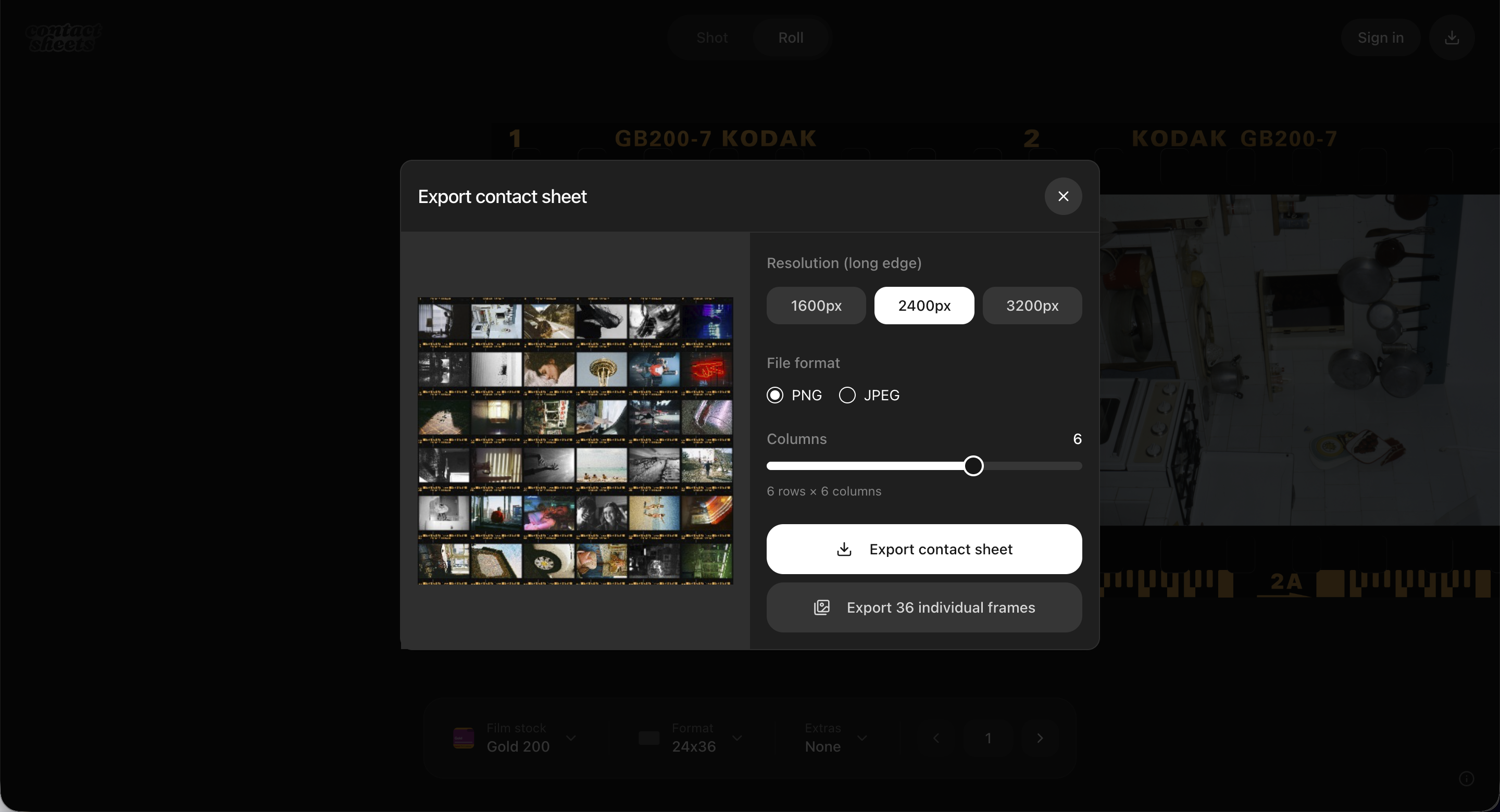 Contact Sheets gallery image